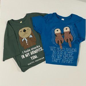 NWT Seattle Aquarium Otter T-Shirts